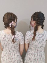 ヘアセットサロン ミント(Hair set salon MINT)&nbsp;編みおろしツインテール