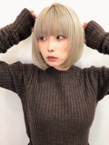 リコバイアフロート(riko by afloat)&nbsp;ハイトーン/ホワイトベージュ/ボブ/フェイスレイヤー