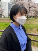 黒髪軽めボブ