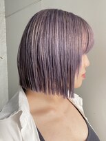 ソーコ 渋谷(SOCO)&nbsp;前下がりボブ切りっぱなしボブショートボブラベンダーグレージュ
