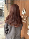 ◎オレンジベージュ×ロング