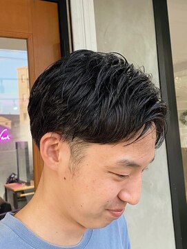 ラッキーヘア 加古川(Lucky Hair) アップバングショート【芝本】