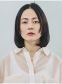 センターパート モードなスリークボブ