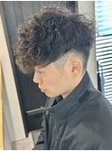 スペインカール外人風パーマメンズパーマメンズカットマッシュ