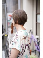 ヒカリス 東三国(HIKARIS) 笑顔溢れるショートボブ/ミセスヘア/ベージュカラー