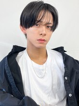 ボイスヘア(voice hair) 束感黒髪ナチュラル人気流行センターパート韓国風