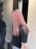 ケアブリーチリタッチ+透明感ハイトーンカラー+クレンジングTR ￥19800～