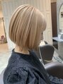 ソース(SOURCE) パツッとボブのヘアスタイルです！