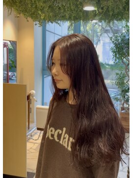 シアン 栄店(CYAN.) パーマヘアにレッドブラウンカラー！