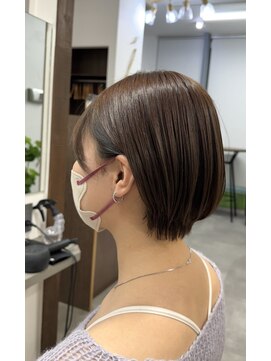 ビュー フクオカ(VIEW FUKUOKA) 乾かすだけでまとまるショートボブ×オリーブブラウン