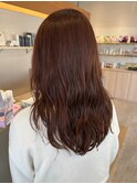 春色カラー×ゆるふわパーマ