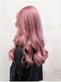 ロング顔周りレイヤーくびれヘア_ba539052