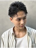 韓国風オールバック×ベリーショート