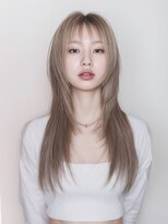 トゥーン 川崎店(TOON)&nbsp;韓国レイヤー/ロング/ウルフ/ミルクティーベージュ