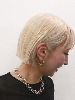 サン(SAN)の写真/透明感あふれるダブルカラーで、他店では叶わなかったデザインカラーも◎トレンド感ある仕上がりに＊