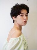 クールショート◎韓国マッシュボブ黒髪センターパート◎髪質改善