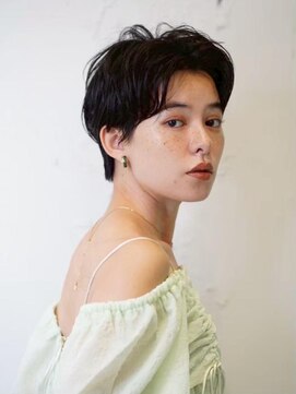 ロミー 本厚木(ROMMY.) クールショート◎韓国マッシュボブ黒髪センターパート◎髪質改善
