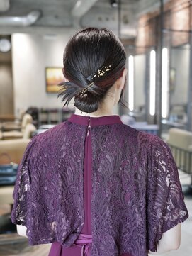 ベイショア(Bay Shore NY) カチモリヘアアレンジお呼ばれヘアインナーカラー