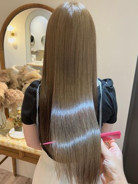 アンド ラ ブランシュ(&.La Blanche) 暗めカラー/ミディアムヘア/デザインカラー/縮毛矯正