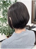 ショートヘアオリーブグレージュ堺東20代30代40代イルミナカラー