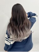 【ALIVE吉祥寺】黒髪シルバーグラデーション小顔
