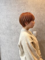 テンプス(tempus) マッシュショート+オレンジ