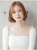 やわらかベージュボブ