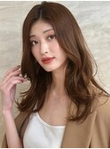 暗めカラー/韓国風巻き/レイヤーカット/髪質改善/縮毛矯正/池袋