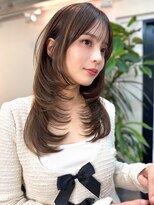 イヴォーク トーキョー(EVOKE TOKYO) 似合わせカット艶髪ミディアムレイヤー顔まわりカット