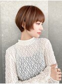 ハンサムショート/丸みショートボブ/20代30代40代50代/顔周り