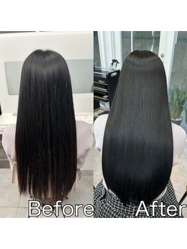 ヘアーフィックス リュウアジア 越谷店(hair fix RYU Asia) 縮毛矯正お客様Before After