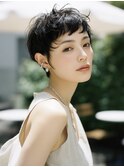 ★グレージュデザインカラーハッシュカットツートンカラーボブ