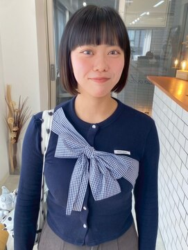 ノア 四条大宮店(noah) 切りっぱなしボブ外ハネボブくびれボブ大人ボブ小顔ボブ