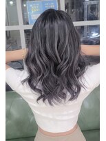 トップシェイプ(TOP SHAPE)&nbsp;艶ダークグレージュゆるウェーブロングヘア