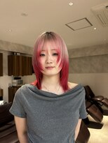 フェイス 石川町 (FACE)&nbsp;ピンク×レッドのルーツカラーで叶える最旬デザインカラー！