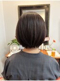 ノンジアミンカラー／白髪染め／お手入れ簡単ショートボブ