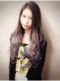 ホワイトラベンダー×グラデーション