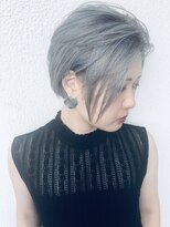 トルチェ(toRtue) オールバックショート on ペールシルバーブルー