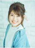 大人かわいい★伸ばしかけ★ヘアアレンジ