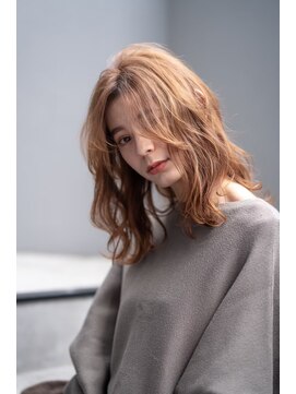 オースティン 門前仲町(AUSTIN) 大人かわいい前髪セシルカットココアブラウンフリンジウェーブ