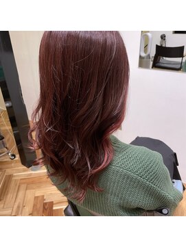 マウロア(MAULOA) “インナーカラー ×こっくりレッド”中西英美子