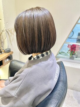 シェル 国分寺(shell) グレージュカラー/ボブウルフ/黒髪/ココアベージュ