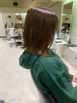 リー 尼崎(Lee) 切りっぱなしボブインナーカラー