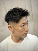 フェザーバングスキンフェード