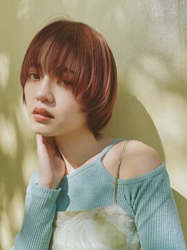 バム 名古屋栄店(BAMM) オレンジカラーのマッシュショート【坂根】