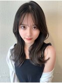 表参道アフロート張替　お姉さん　レイヤーシルエット