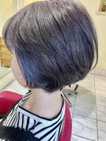 ヘアサロン ビビット 久宝寺店(VIVIT) 白髪ぼかしインナー　ブルー