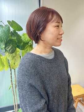 ハル 南平岸(HARU) ブリーチなしオレンジショート