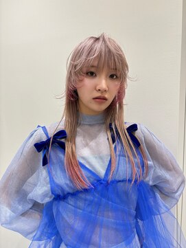 レコ 渋谷(LECO) ピンクベージュとライトピンクのデザインカラー