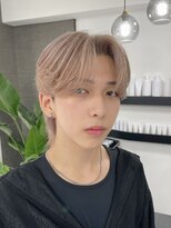 アクション 心斎橋店(ACTION)&nbsp;センターパートウルフ　ミルクティーベージュ　としお